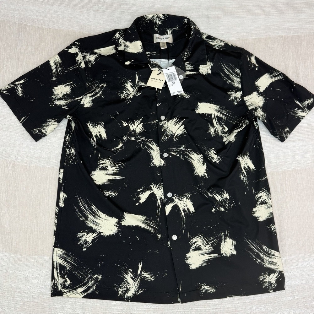 Industry Republic Clothing Men's Shirt Size Medium Short Sleeve Beach Hawaiian M